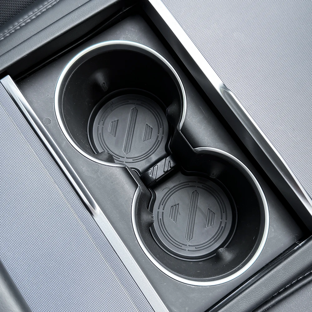 TESY Für Tesla Model Y Premium Performance Juniper Launch Center Konsolen-Aufbewahrungsbox Oberes & Unteres Silikon-Pad – Detail 7