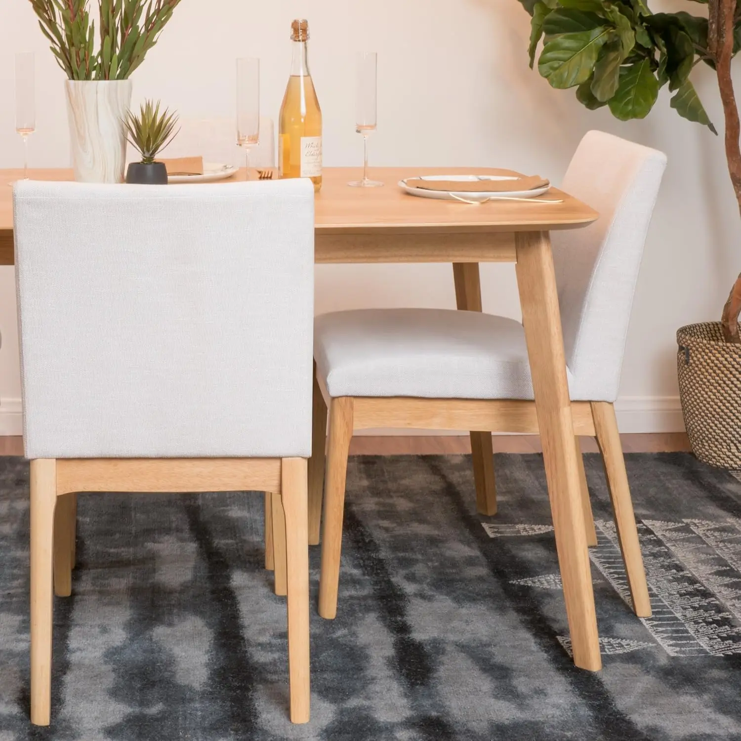 

Обеденный стул Christopher Knight Home Kwame (набор из 2 шт.), набор из 2 предметов, светло-бежевый