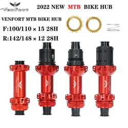 2022 NEW Red 36T VENFORT PRO4 Ratchet MTB hub Straightpull 28H Center Lock BOOST 142/148mm for HG XD MS 12 speed hubs