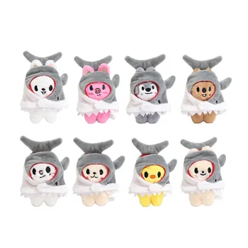 Shark Hooded Plush Doll Keychain Pendant Stuffed Animal Cape Toy Cute Kawaii Bag Charm…