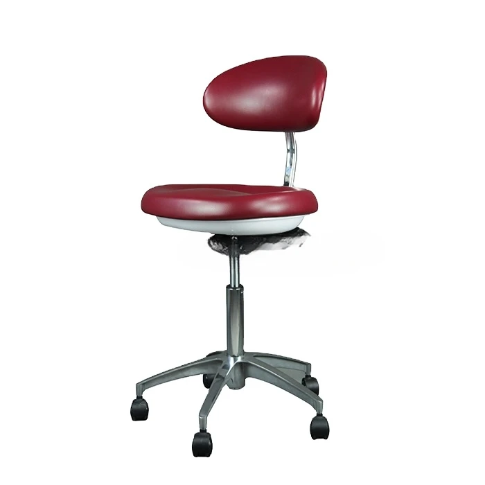 Doctor's Office Step Physician Pneumatic Exam Dental Stool with Back