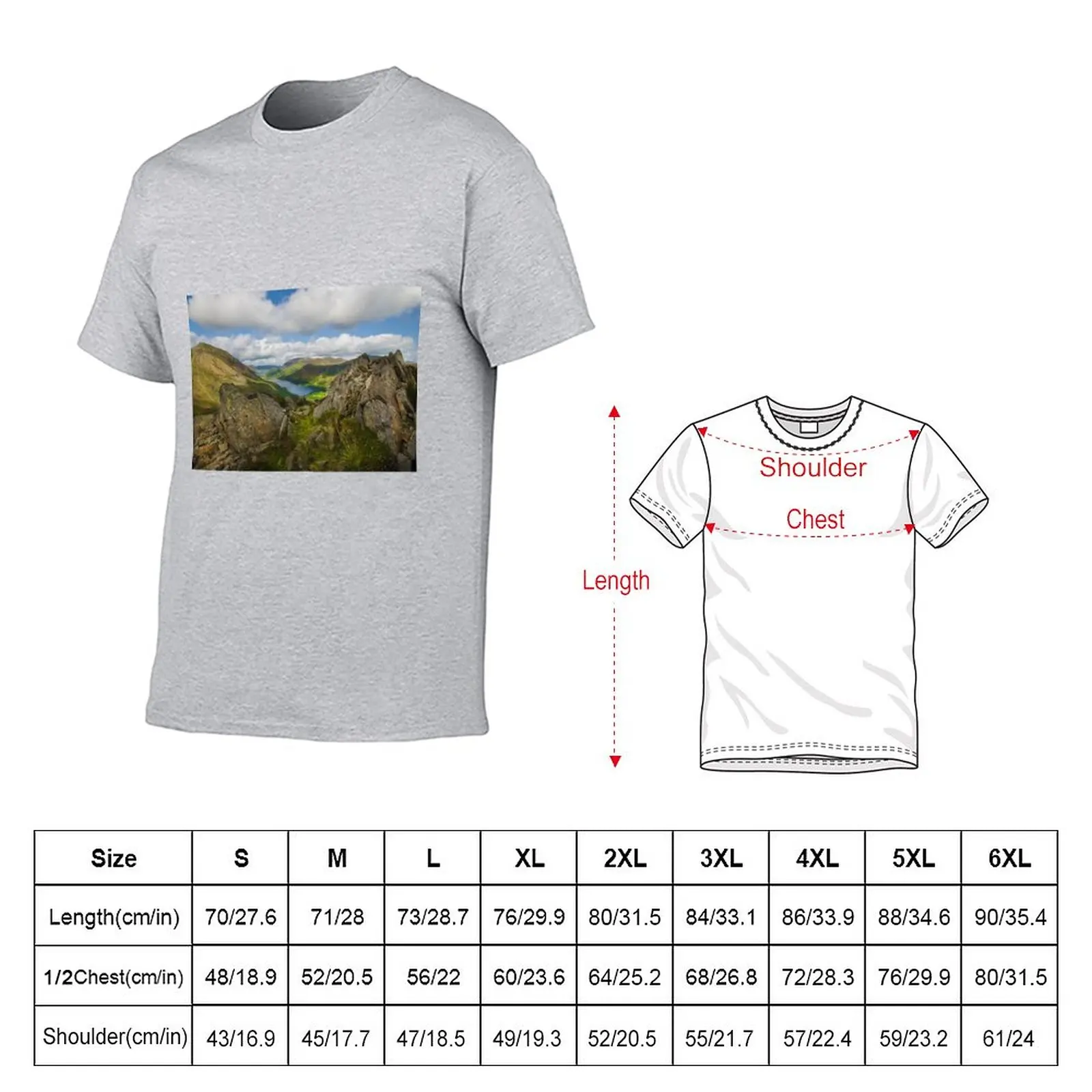 Buttermere from Haystacks T-Shirt custom t shirts sweat shirts summer tops black t shirts for men