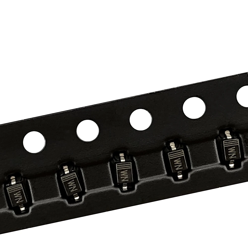 (100 قطعة) BZT52C22S SOD-323 SMD 0805 صمام ثنائي مثبت الجهد 22 فولت (وضع علامة WN)