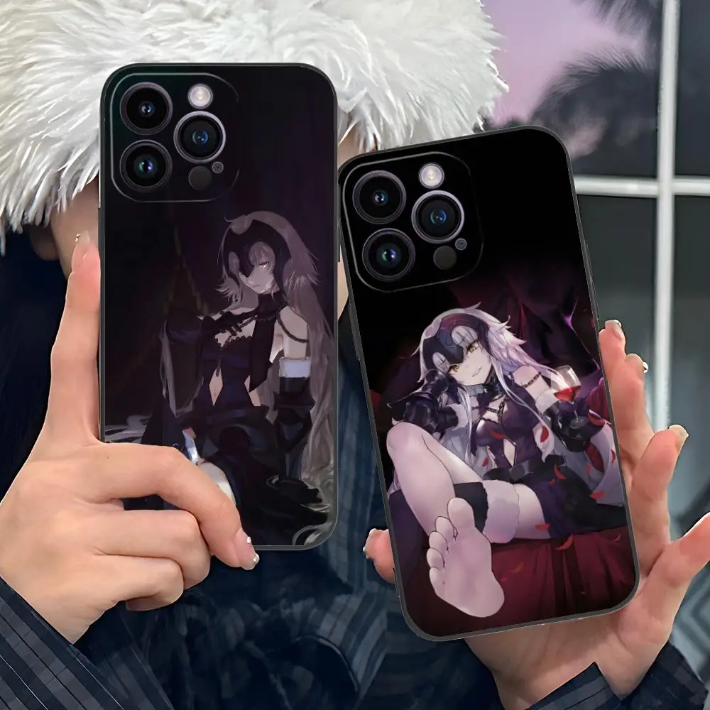 حافظة لهاتف آيفون 16 15 14 13 12 11 X XR XS 8 7 Pro Max Plus غطاء أسود صغير للهواتف الذكية #5