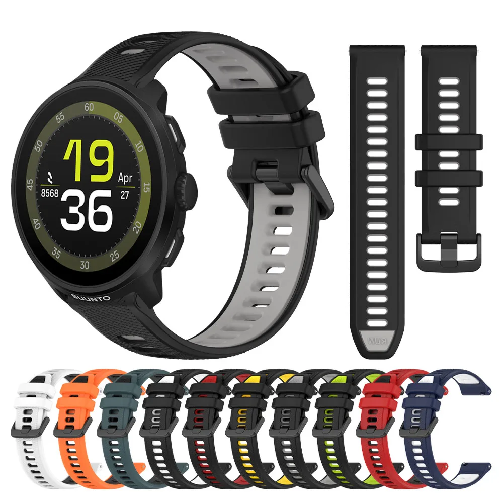 Für SUUNTO RACE 2 S Gummiband für SUUNTO 9 5 PEAK Pro/VERTICAL/3 Fitness/OCEAN/Run Armband Damen und Herren 20mm 22mm Armband