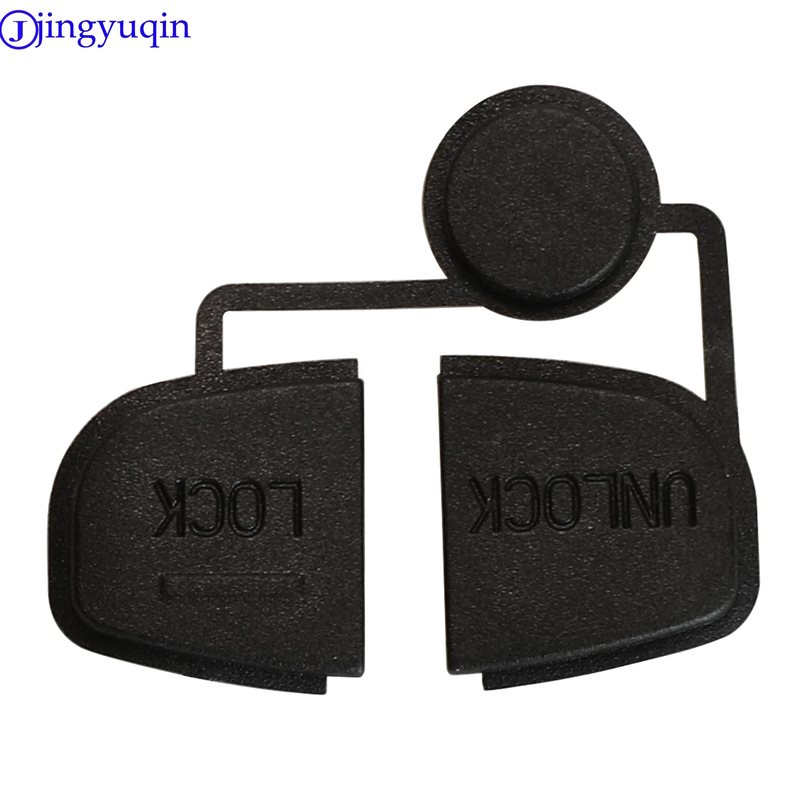 jingyuqin 3 Buttons Remote Car Key Rubber Pad Case For Mitsubishi Pajero Sport Outlander Grandis ASX Shell Part