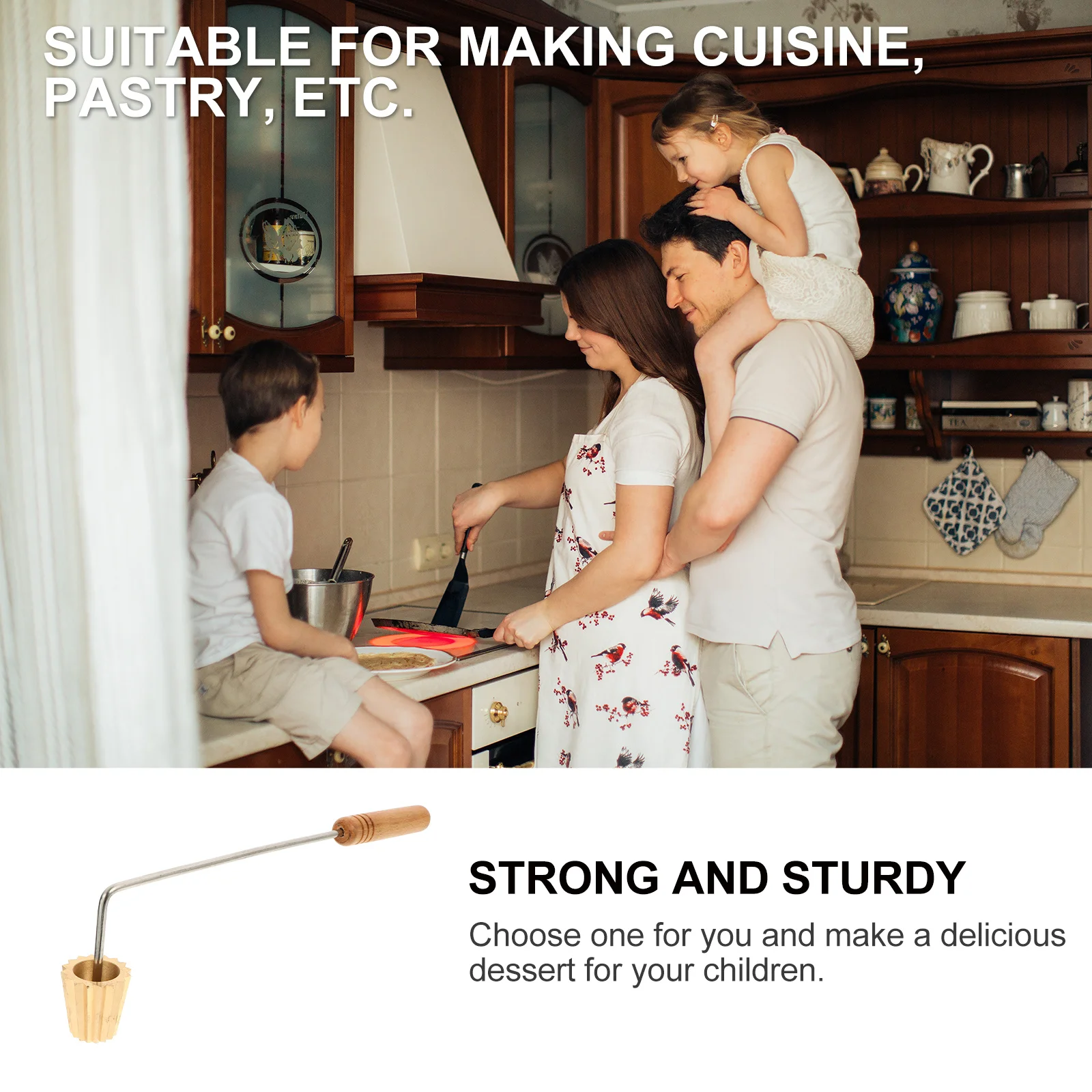 

Mini Golden Cup Mold Thin Pancake Baking Tool For Diy Pastry Malaysia Cuisine Non-Stick Easy Clean Kitchen Supply Frying Snack