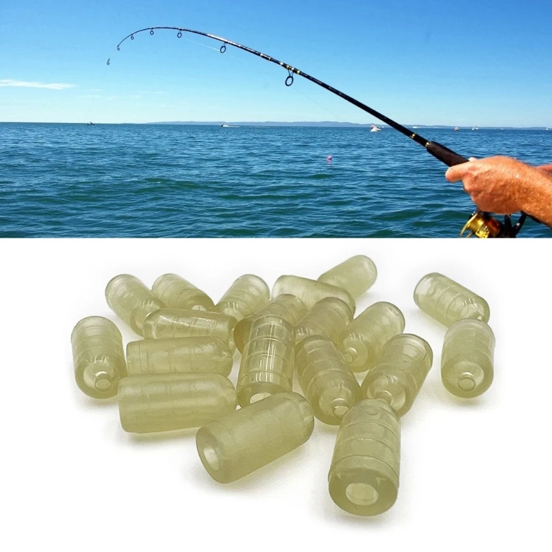 Soft Rubber Fishing Beads Round Plastic Rigs Beads Carp Accessory