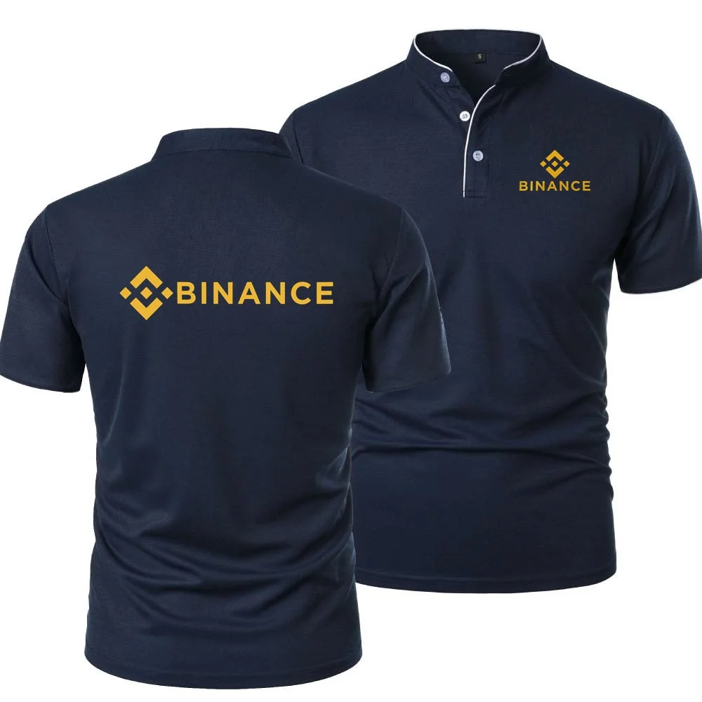 Perfection Henley Shirts Binance Crypto Office Mens Tshirt Cool Soft Cycling Sports Short Sleeved T-Shirt Leisure Streetwear