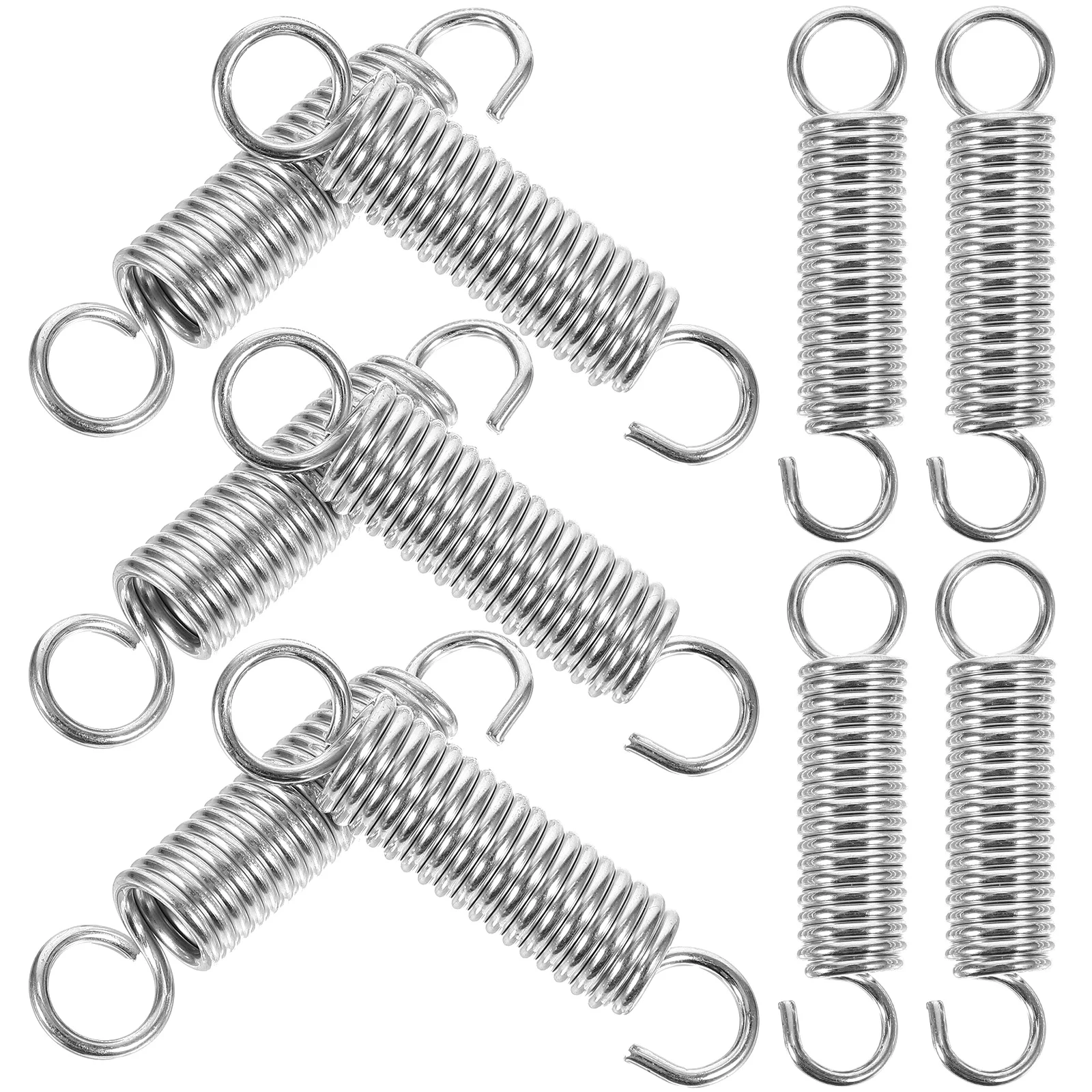 10 Pcs Stainless Steel Tension Spring Extension Springs Small Compression Extended Compressed Kit