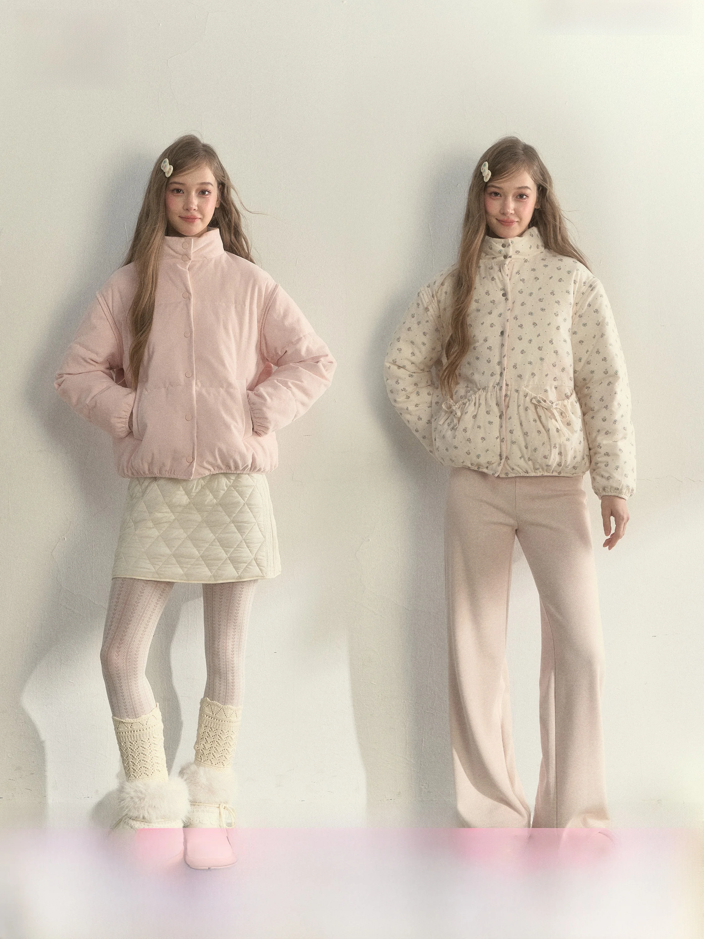 

Розовый вельветовый жилет с цветочным принтом, двусторонний, с отстегивающимися рукавами, из хлопка, осенне-зимний, утепленный, для повседневной носки, укороченный