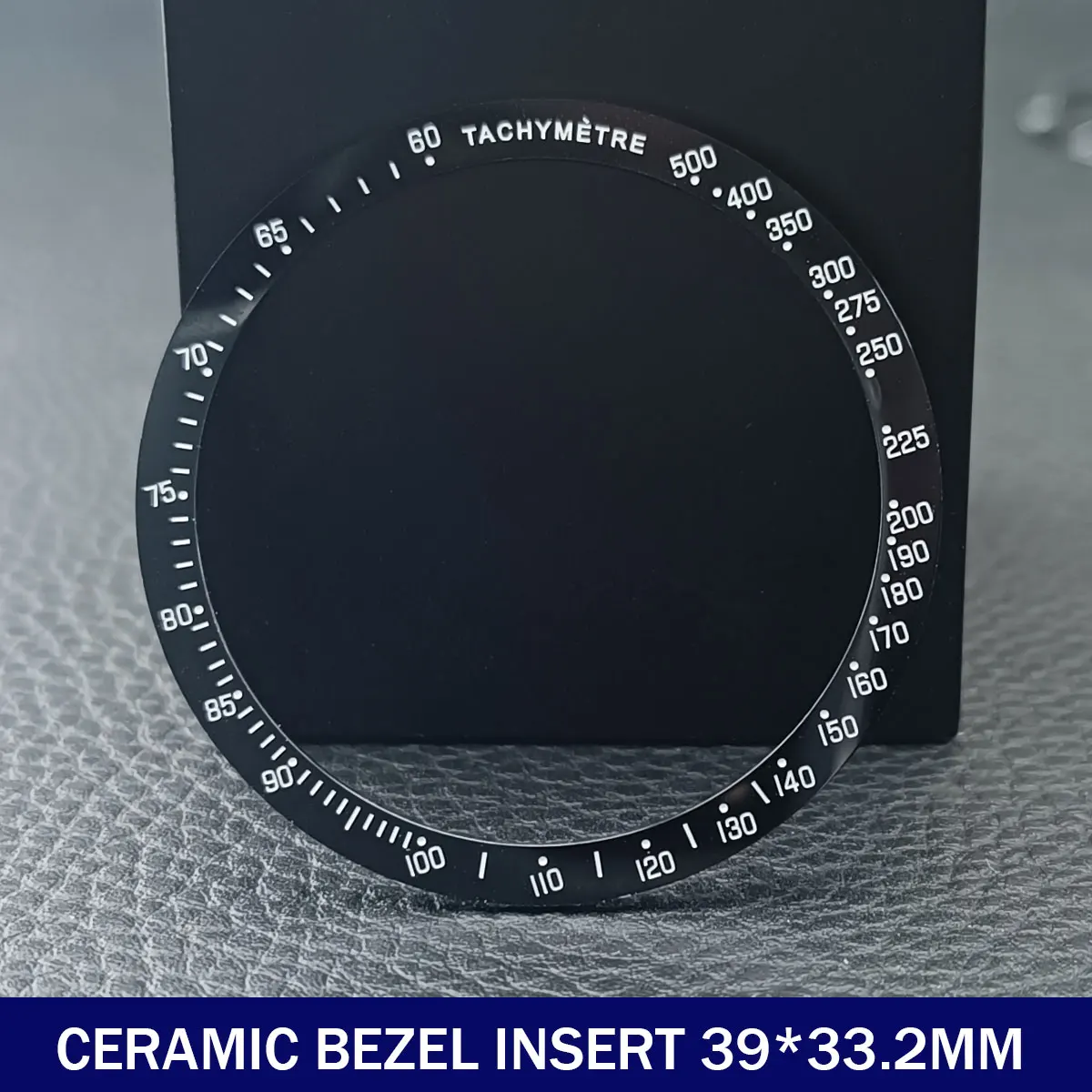 Flat Ceramic Bezel Insert 39mm*33.2mm Watch Replacement Watch Parts