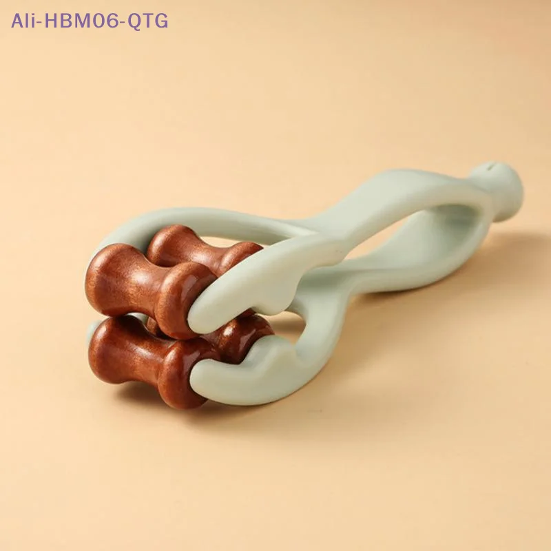 [New] Solid Wood Finger Massage Roller With 360° Rollers Clip Design Finger Massager Acupressure Stick For Hand Meridian Relief