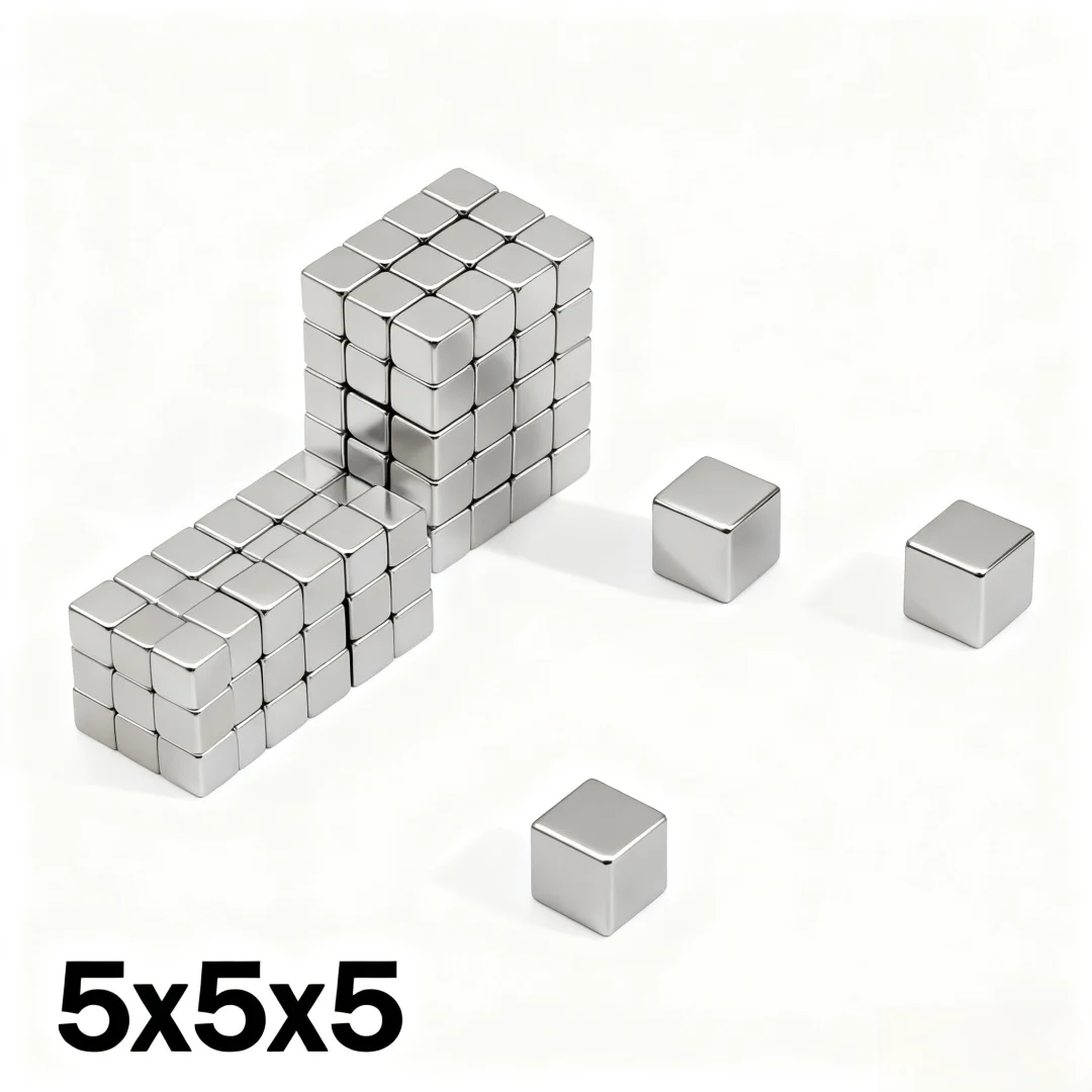 5x5x5mm Super Strong Magnet N35 Block Magnetic NdFeB Neodymium Magnet Powerful Disc imanes Refrigerator Magnets