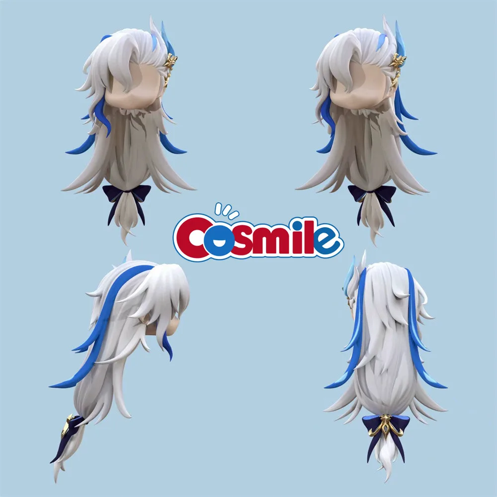 Cosmile Game Genshin Impact Neuvillette OB11 OB22 Hair Wig Anime Cosplay Props Cute Lovely C Pre-order