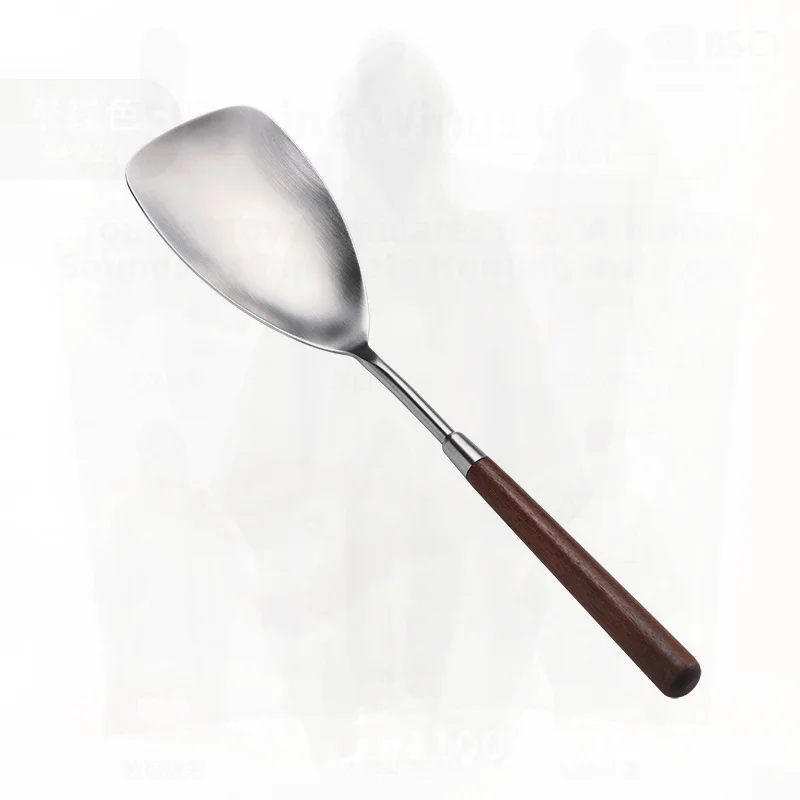 

304 Stainless Steel Western Tableware Set with Walnut Handle - Knife Fork Spoon Rice Spoon Cake Knife And Soup Spoon