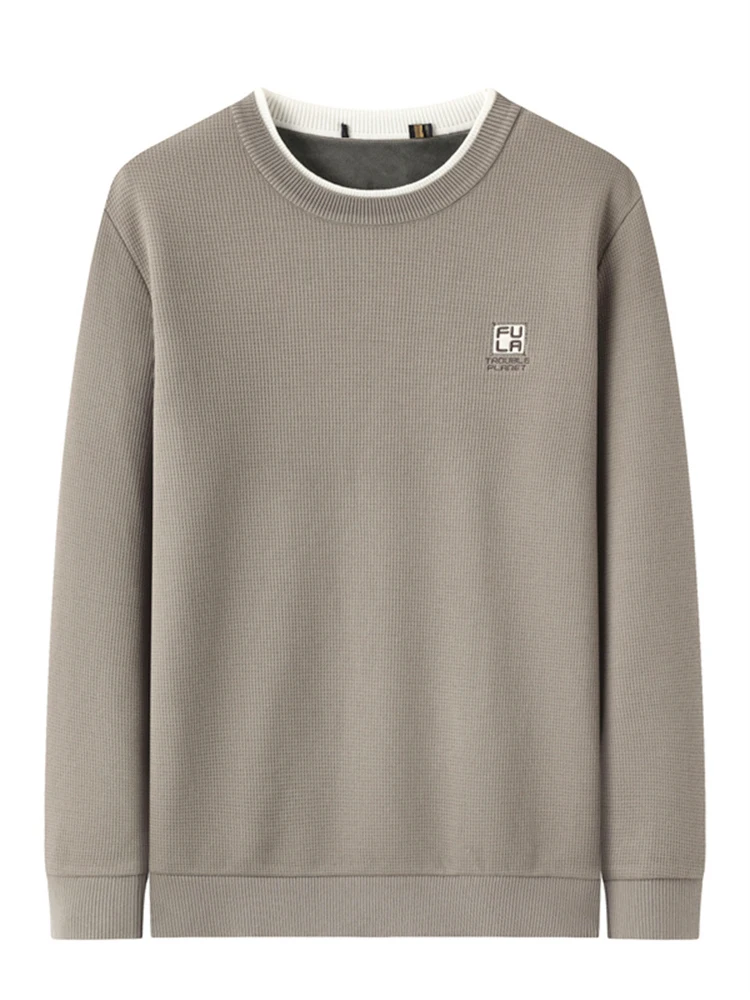 

Мужской повседневный трикотаж на подкладке, круглая хлопковая эластичная внутренняя одежда, зимняя теплая удобная прямая посадка Busin Sle