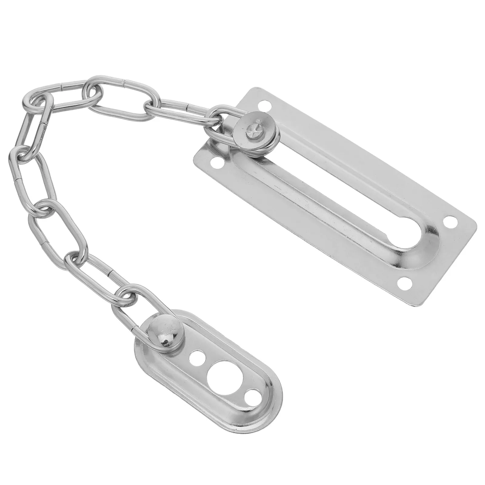 

1Pcs Reliable Door Chain Security Lock for Swing-in Doors Enhanced Durability Ventilation Function Metal Latch for Cabinet