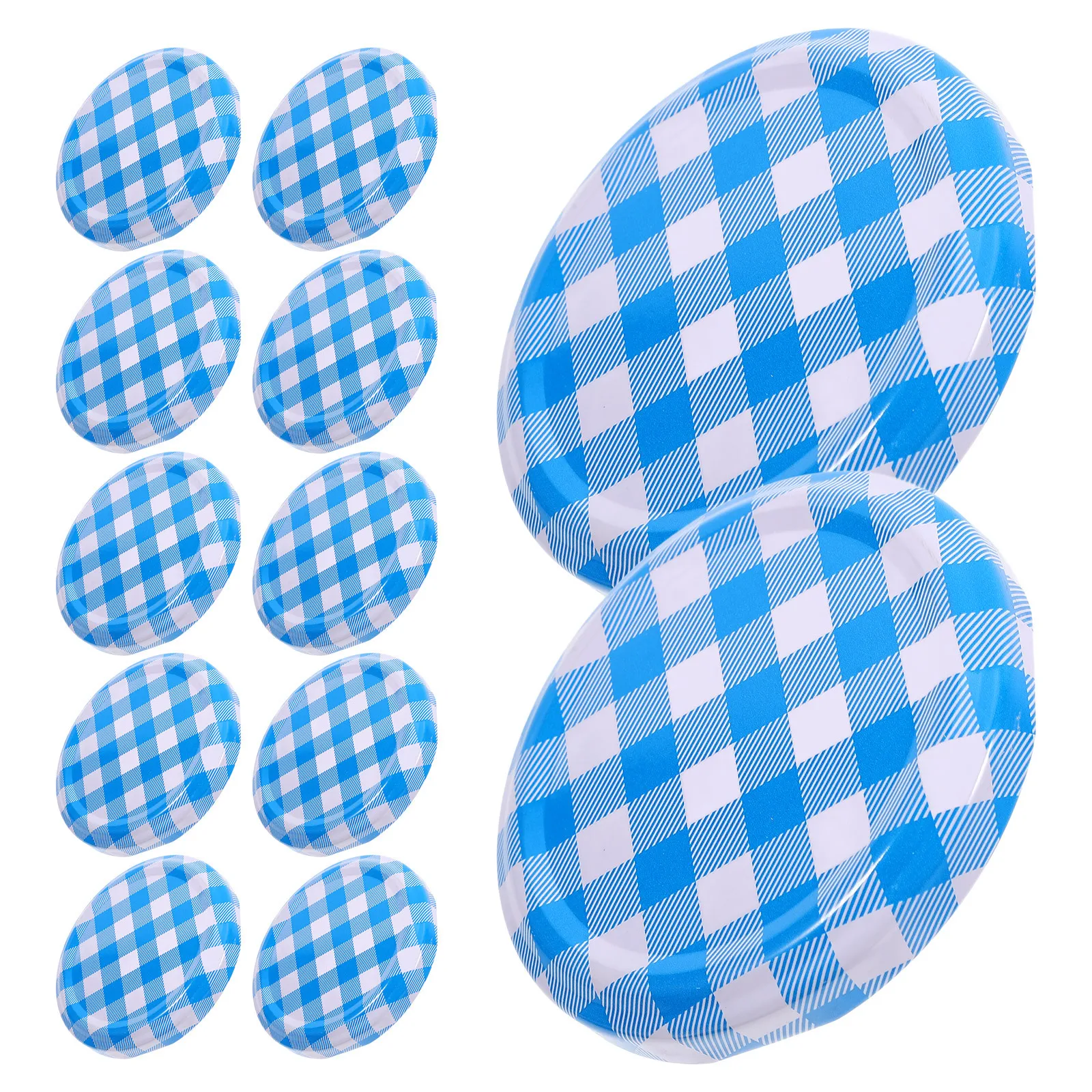 50 قطعة غطاء صفيح جرة زجاجية يغطي محكم الختم لربطات الفواكه والخضروات قابلة لإعادة الاستخدام أغطية مانعة للتسرب أغطية جرة المربى #4