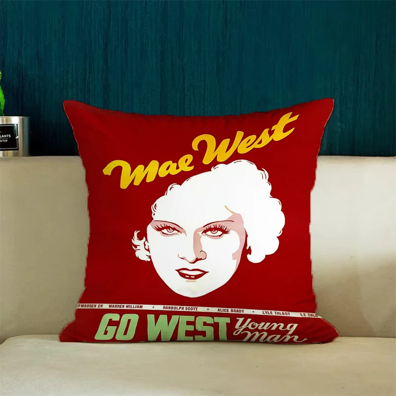 

Pillowcase 45*45 Retro Movie Posters Bed Pillowcases Aesthetic Room Decoration Cushion Covers for Decorative Cushions Home Decor