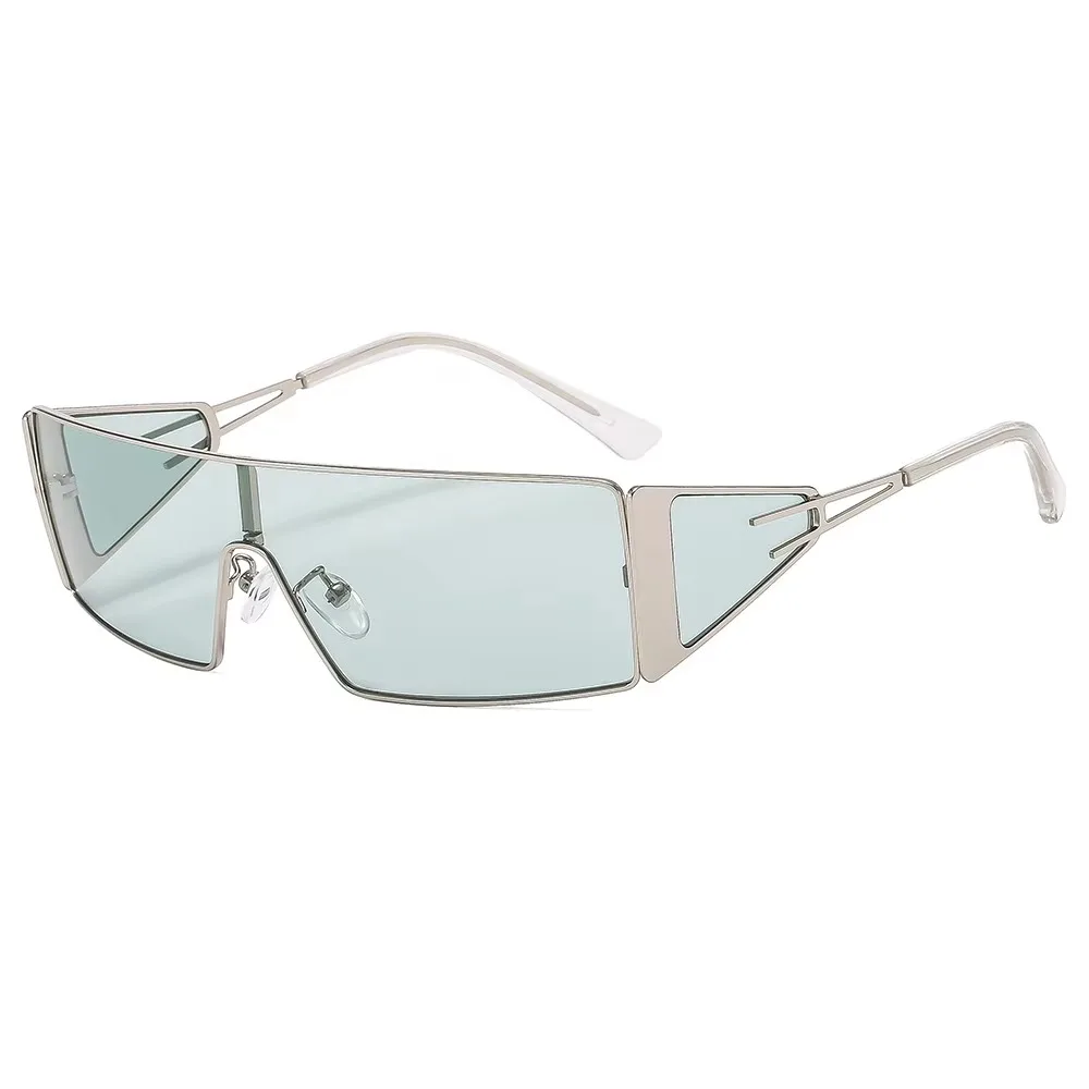 

Новые панк-прямоугольные женские солнцезащитные очки в металлической золотой оправе, роскошные солнцезащитные очки в стиле ретро, очки с защитой от ультрафиолета