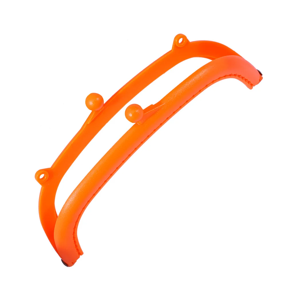 Candy Color Plastic Purse Frame Semicircular Arc 16.5cm Lightweight Smooth Surface Lock for DIY Handbag Accessories