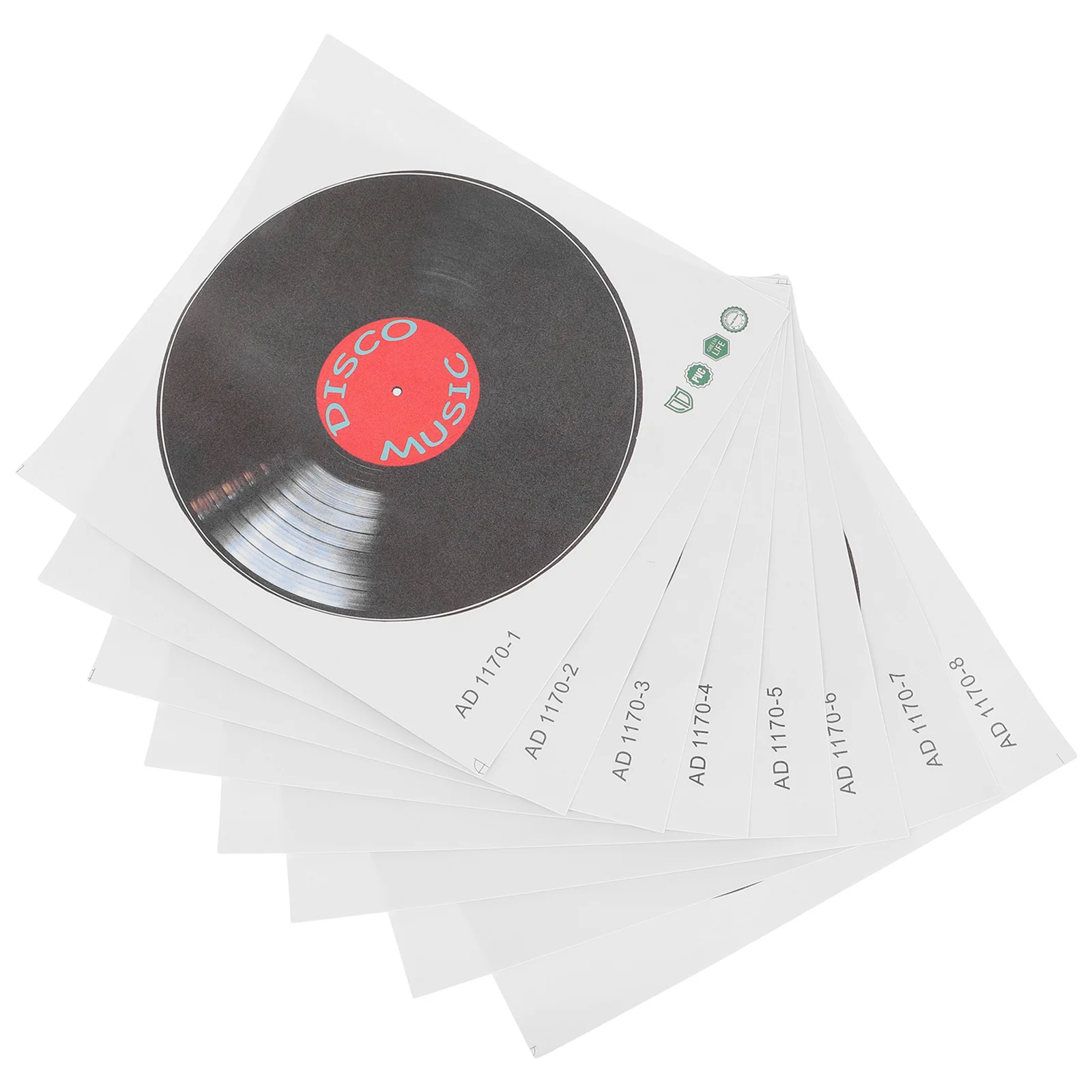 

Personalized Vinyl Record Stickers Music Bar Bedroom Living Home Wall Decoration (245*245cm*8) Retro For Coaster Pvc