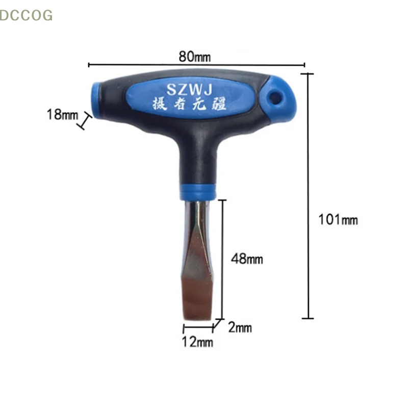 Flat Head Screwdriver With T-Handle Grip For Quick Release Plate Camera Screwdriver Tools