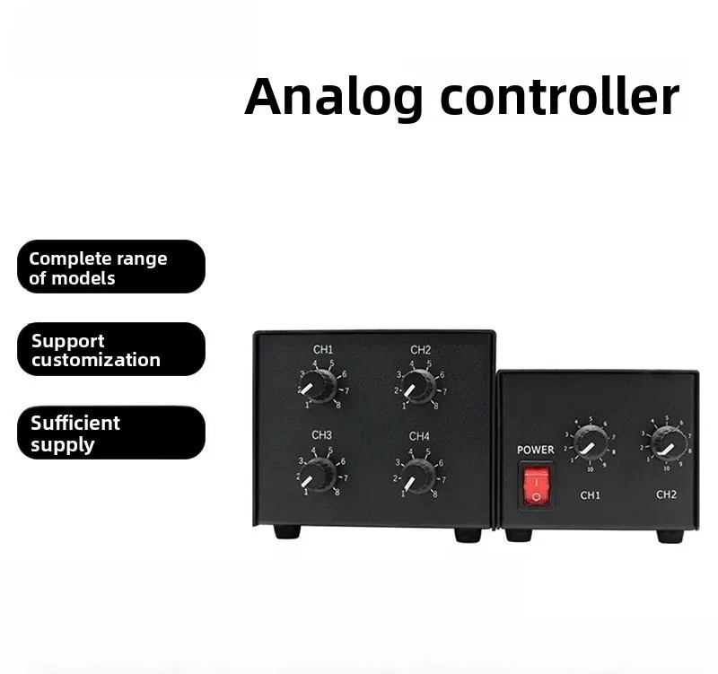 Analog Dimming LED Controller for Machine Vision – Stepless Brightness Control, Square Interface for Microscope/CCD Camera