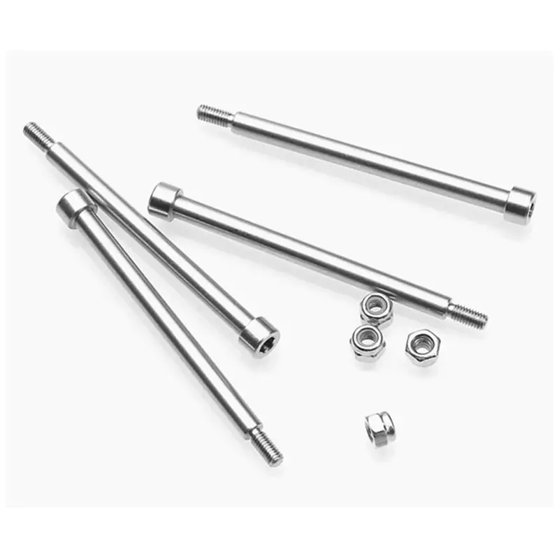 Multifunction 4Pcs Steel 4X56mm Threaded Hinge Pins A- Pins 70510 & M3 Nut For 1/5 X-Maxx XMAXX RC Car Upgrades Part