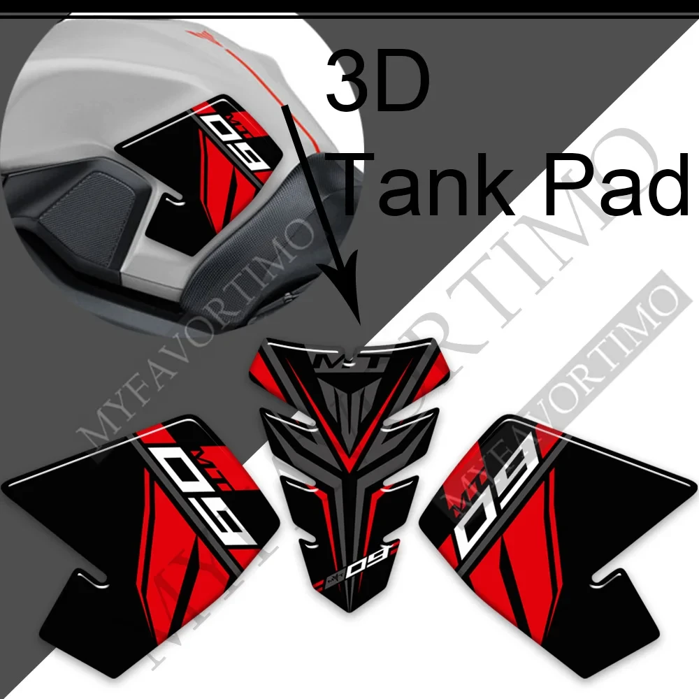 

Motorcycle Knee Decal Fender Stickers Tank Pad Protector Fairing For Yamaha MT09 FZ09 MT FZ 09 2016 2017 2018 2019 2020 2021