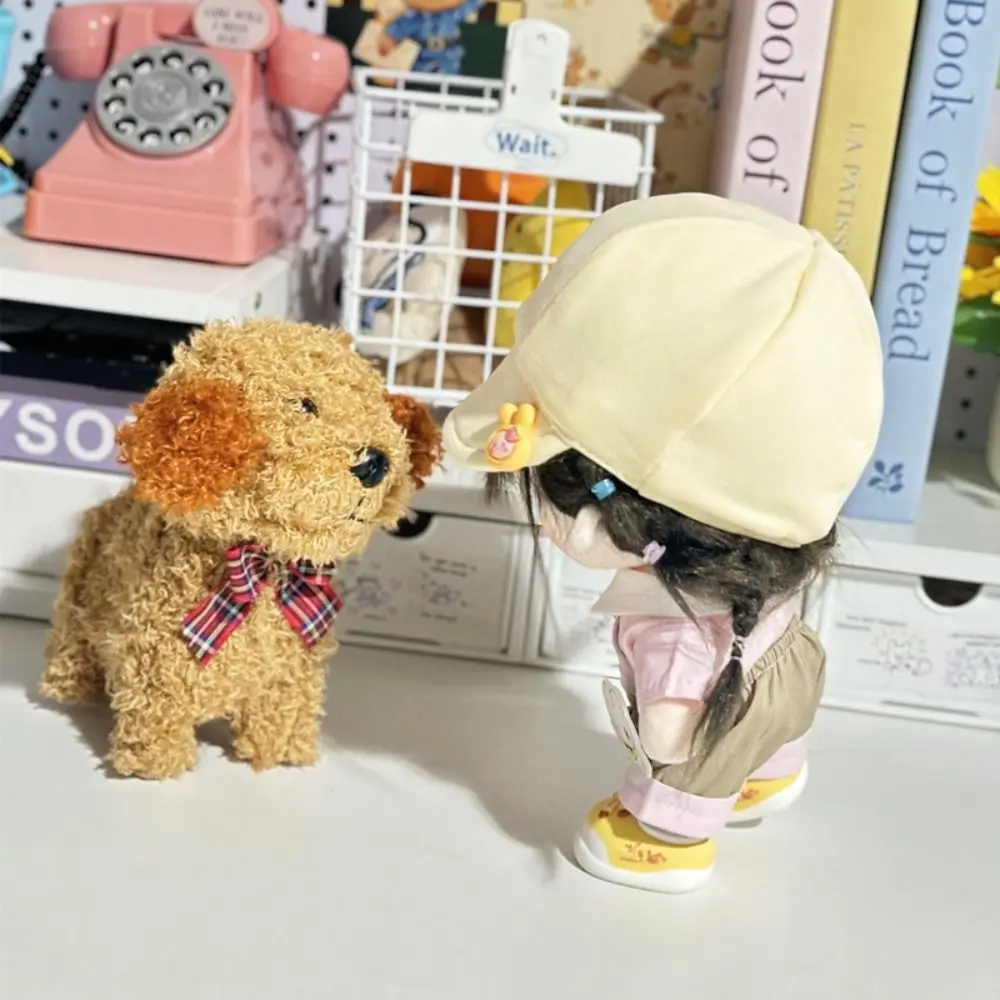 T-shirt da cartone animato 20 cm vestiti per bambole in cotone vestito moda vestiti per bambole in cotone mini berretto con visiera vestiti per bambole in peluche