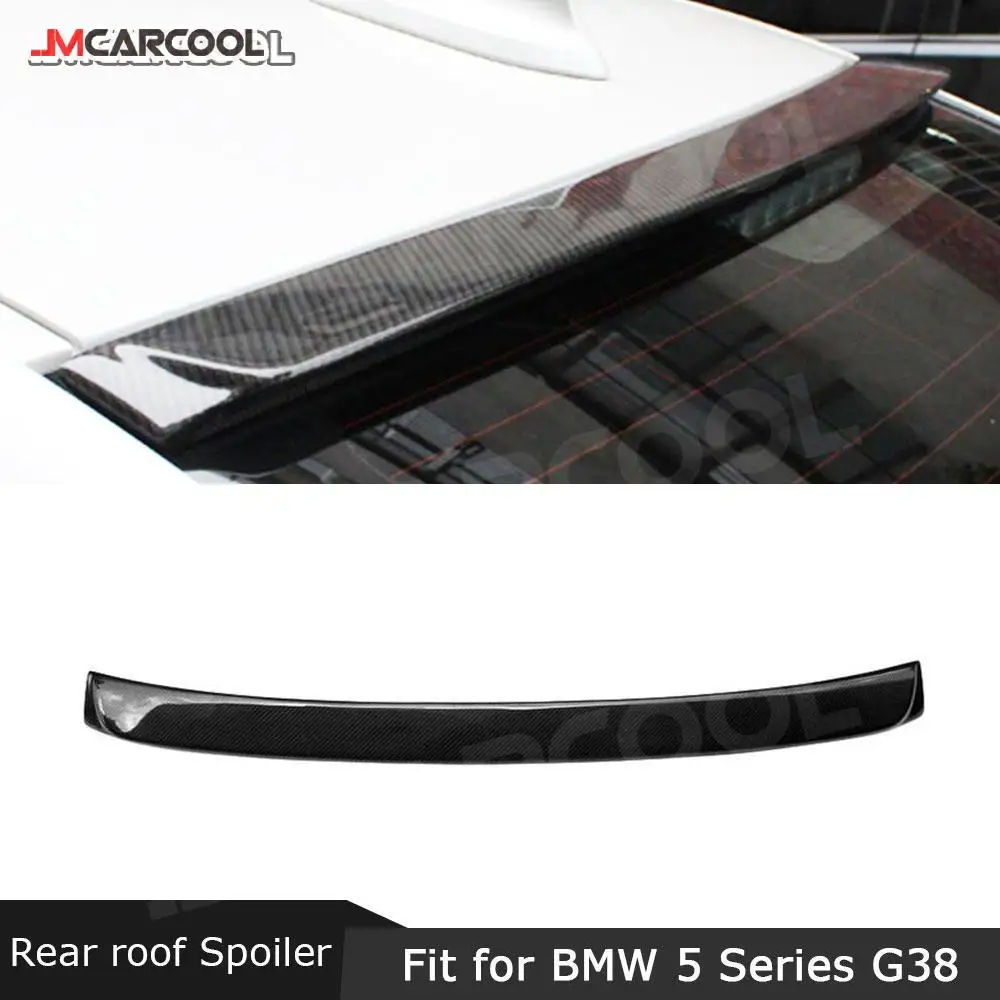 

JMCARCOOL Carbon Fiber Rear Roof Spoiler for BMW 5 Series G38 Sedan 4 Door 2017 2018 Rear Trunk Wing Car Styling Parts