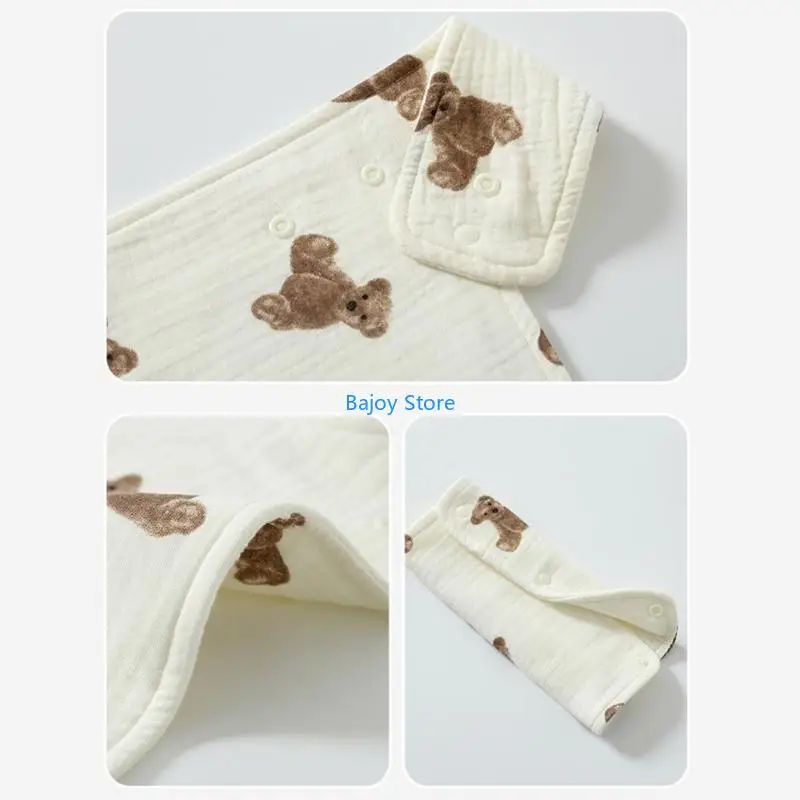 

63HE Multifunction Baby Strap Baby Waist Stool Drool Bib Saliva Towel for Baby Newborn Infants Drool Teething Pads