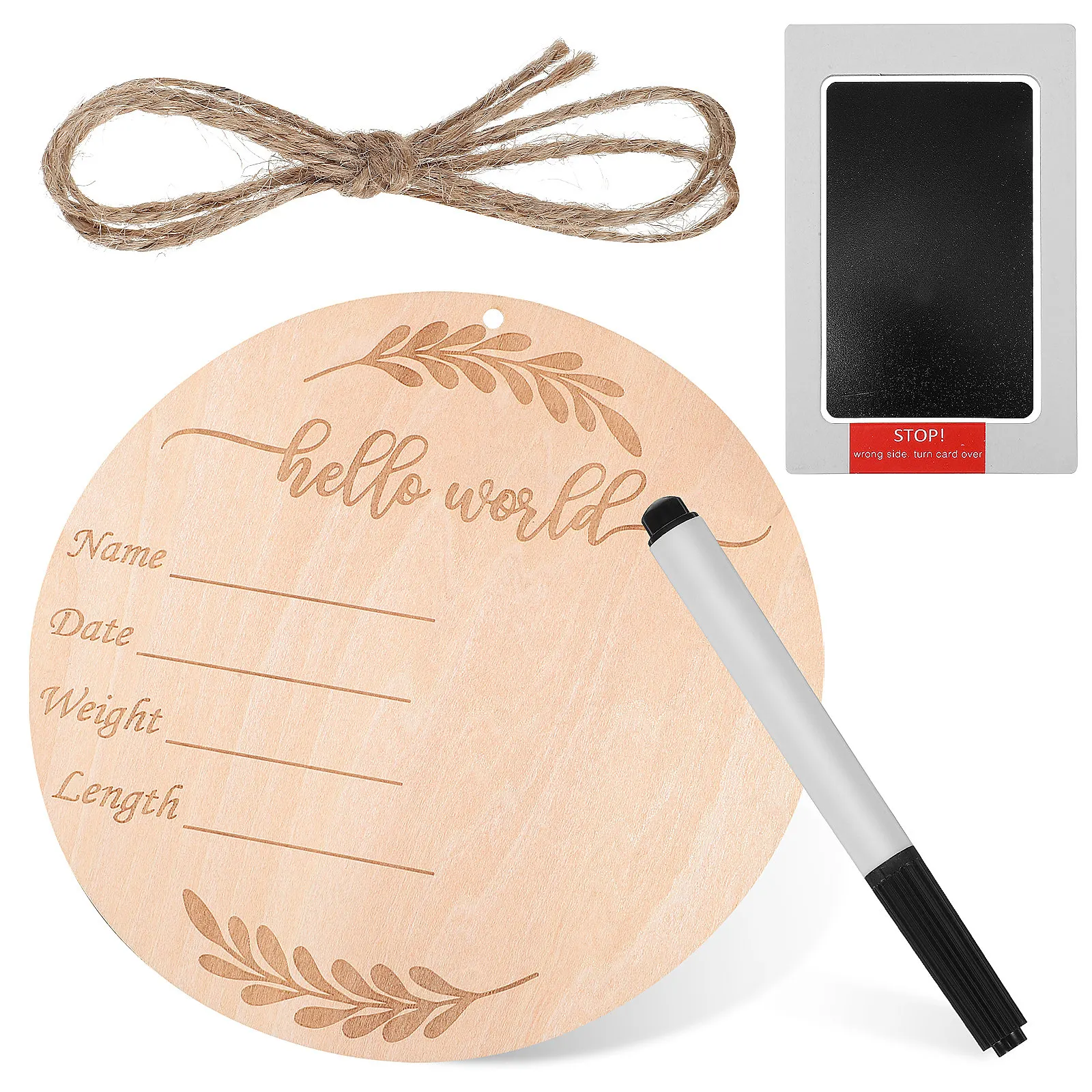 Baby Nursery Keepsake - 1Set Wooden Baby Discs Set Monthly
