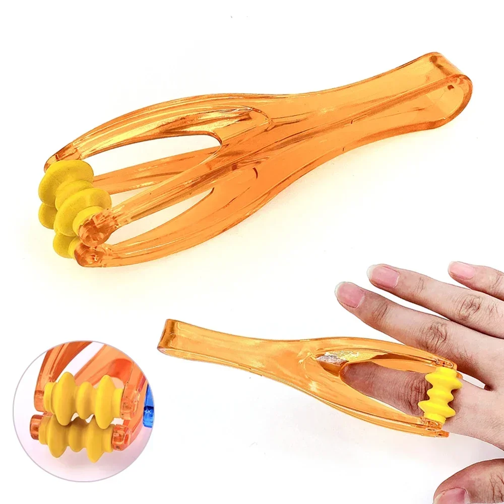 1Pcs 2 Rollers Finger Massager Mini Finger Joints Massager With Elastic Handle For Finger Blood Circulation & Muscle Relaxation