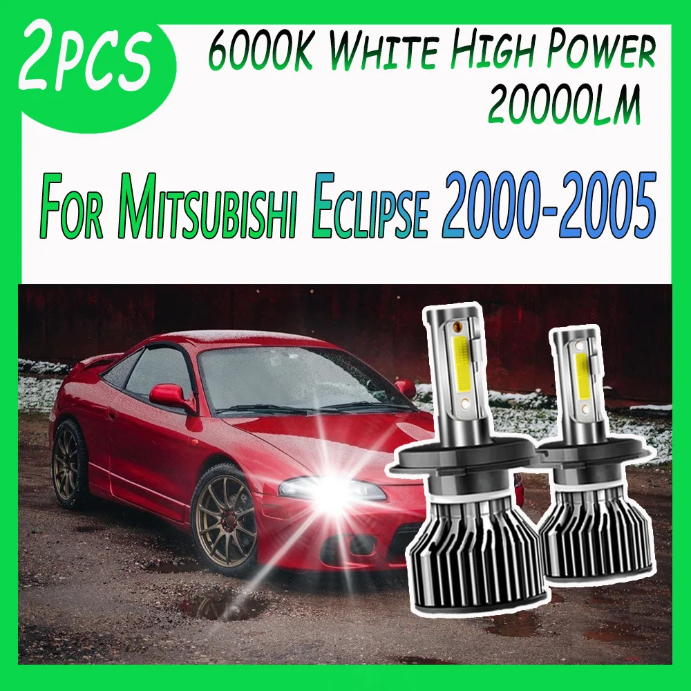 

2 шт. H4 светодиодные лампы для фар 120 Вт CSP чипы автомобильные фары 12 В 6000 К белые для Mitsubishi Eclipse 2000 2001 2002 2003 2004 2005