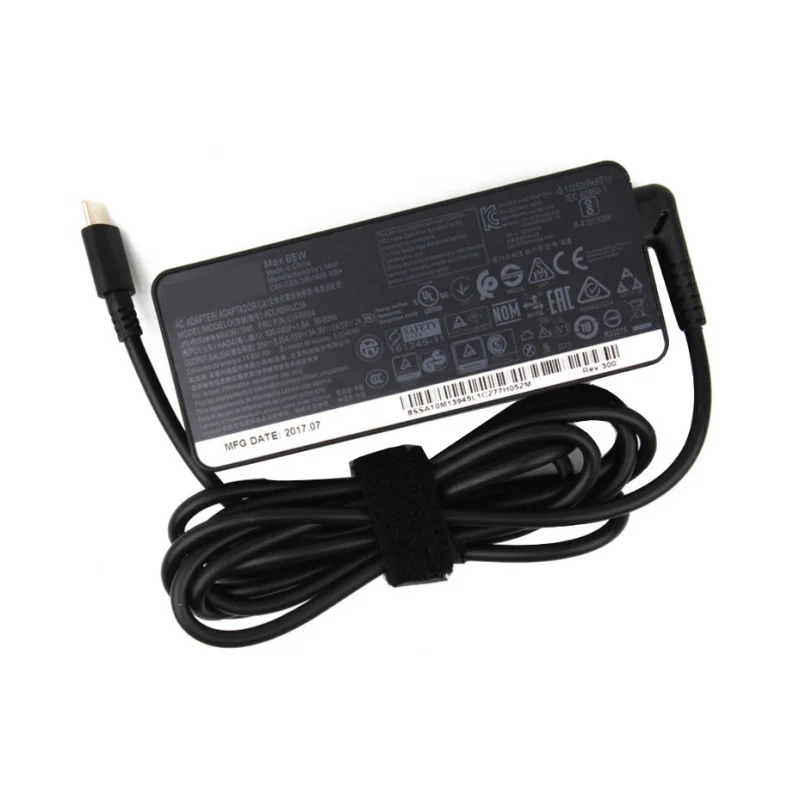 

Зарядное устройство переменного тока USB Type-C WW 20V 3.25A 65W для Lenovo ThinkPad T490s T495 T495s