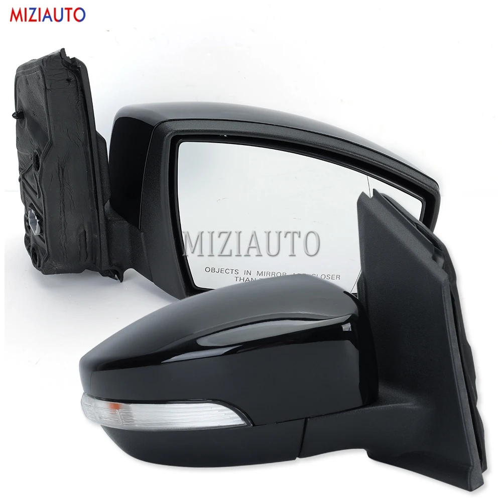 Rearview Side Mirror Cover for Ford Escape/Kuga 2013 -2019 Heated Electric With Turn Signal Lamp Door Wing Mirrors Accessories