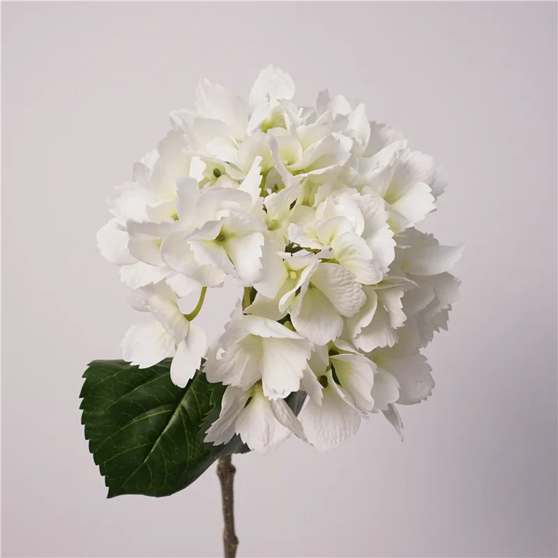 Moisturizing Real Touch Hydrangea Artificial Flowers Bouquet Wedding Decor Flower Arrangement Home Room Party Table Decorations