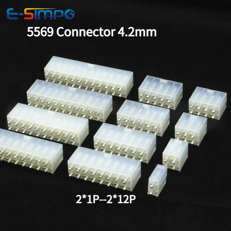 10Pcs MX4.2 5557 4.2mm Dual Row Automotive ATX Connector