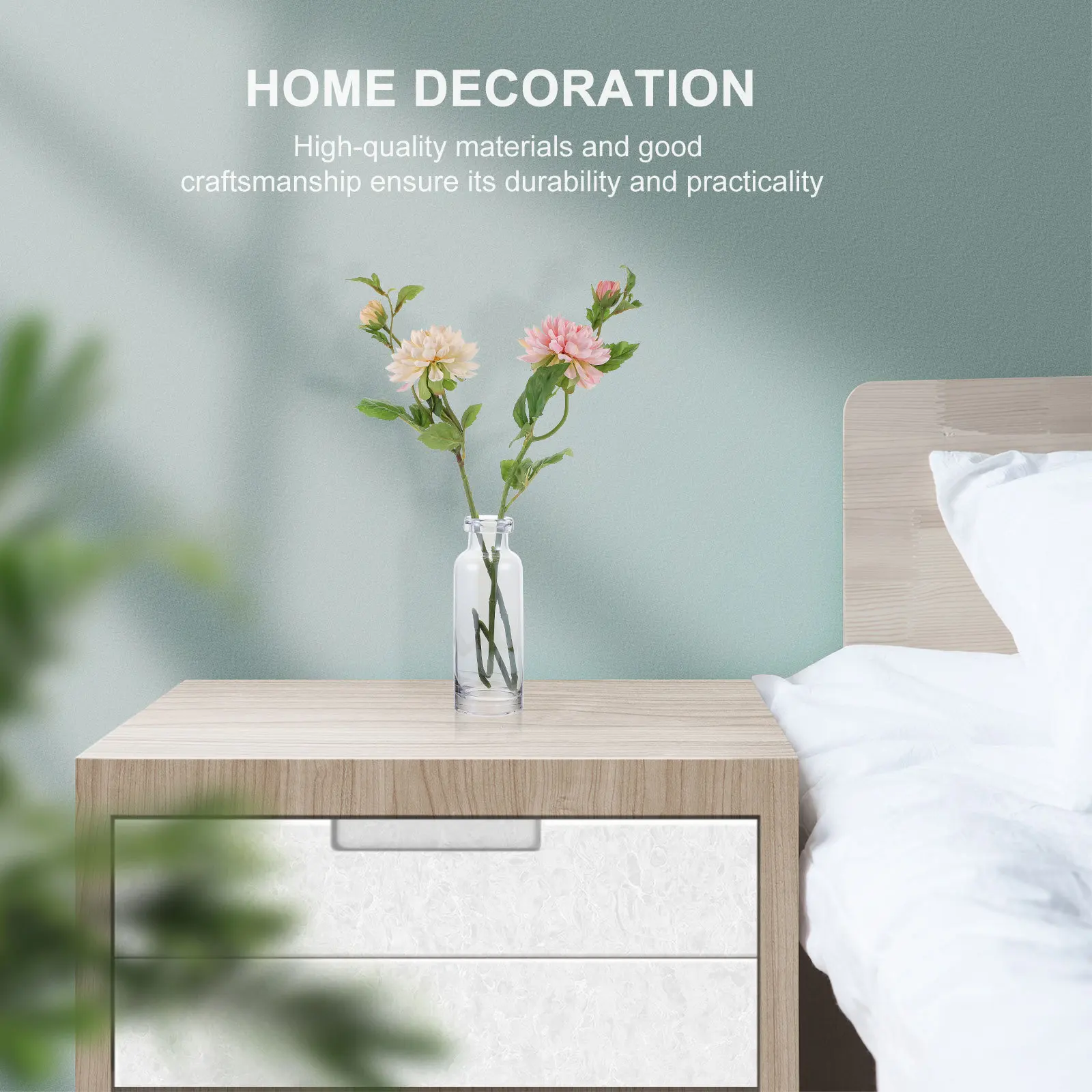 

Hydroponic Plants Glass Vase Space Saving Desktop Glass Planter for Home Floral Arrangement Decoration Hydroponic Plants Vase