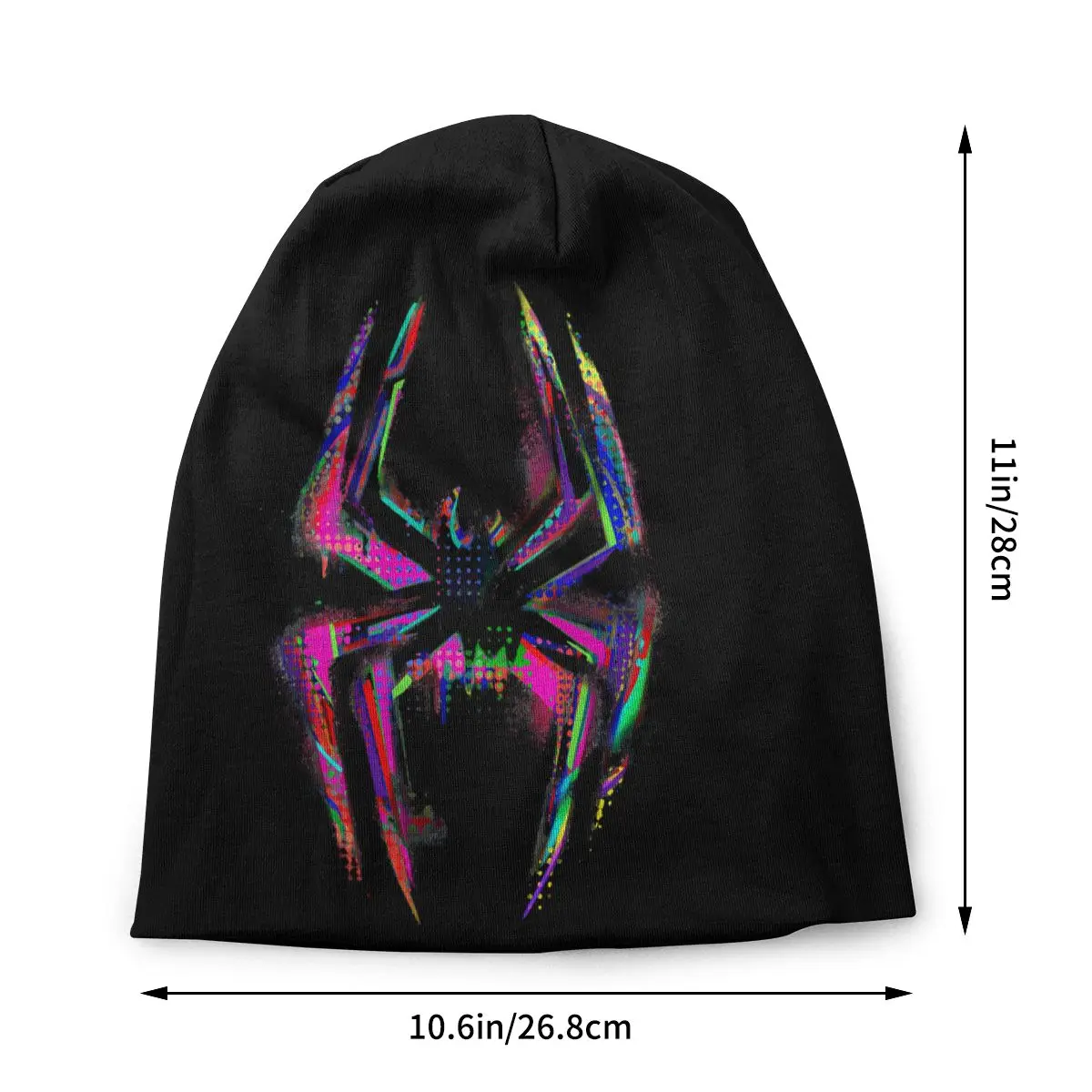 Across The Miles Morales Gwen Retro Spiders Web Unisex Bonnet Thin Outdoor Skullies Beanies For Men Women