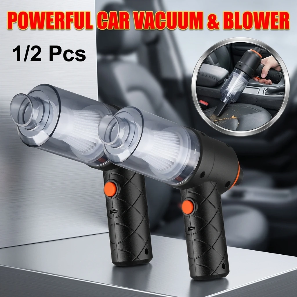 Wireless Car Vacuum Cleaner 120W Cordless Dust Handheld Auto Portabale Vacuum High-power Vacuum Cleaner For Home Office Car