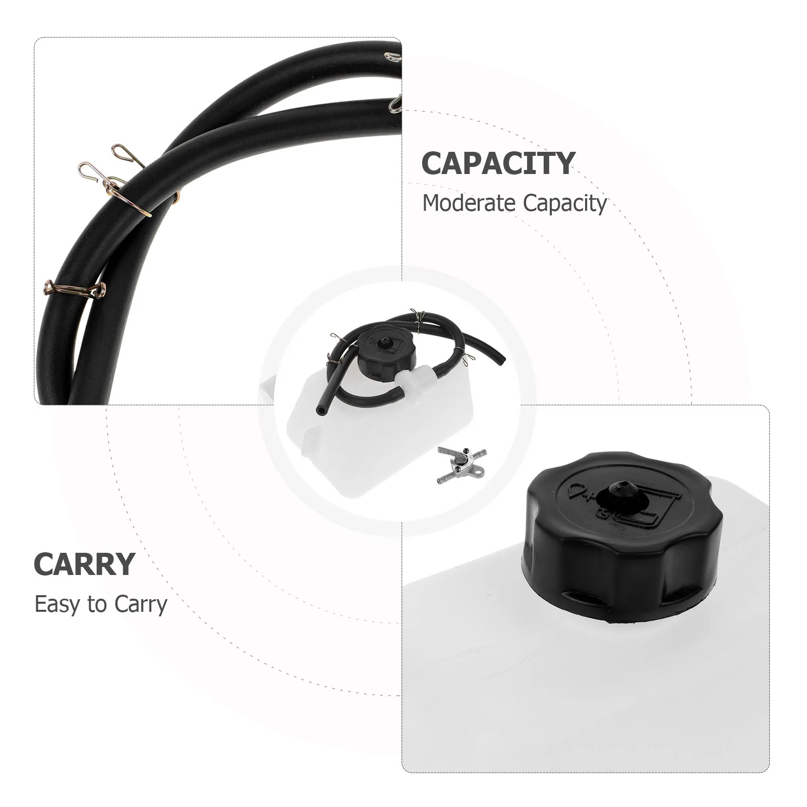 

Motorcycle Fuel Tank Small Gas Tank Mini Bike Gas Jar Compatible 47cc 49cc Stable Material Off Road Fuel Bottle Motorcycle