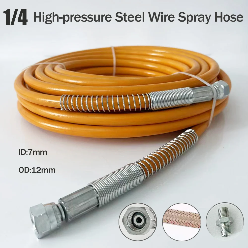 

Wear Resistant and Explosion-Proof Airless Spraying Machine Latex Paint Pipe Paint Hose High-Pressure Steel Wire Pipe Fiber Pipe