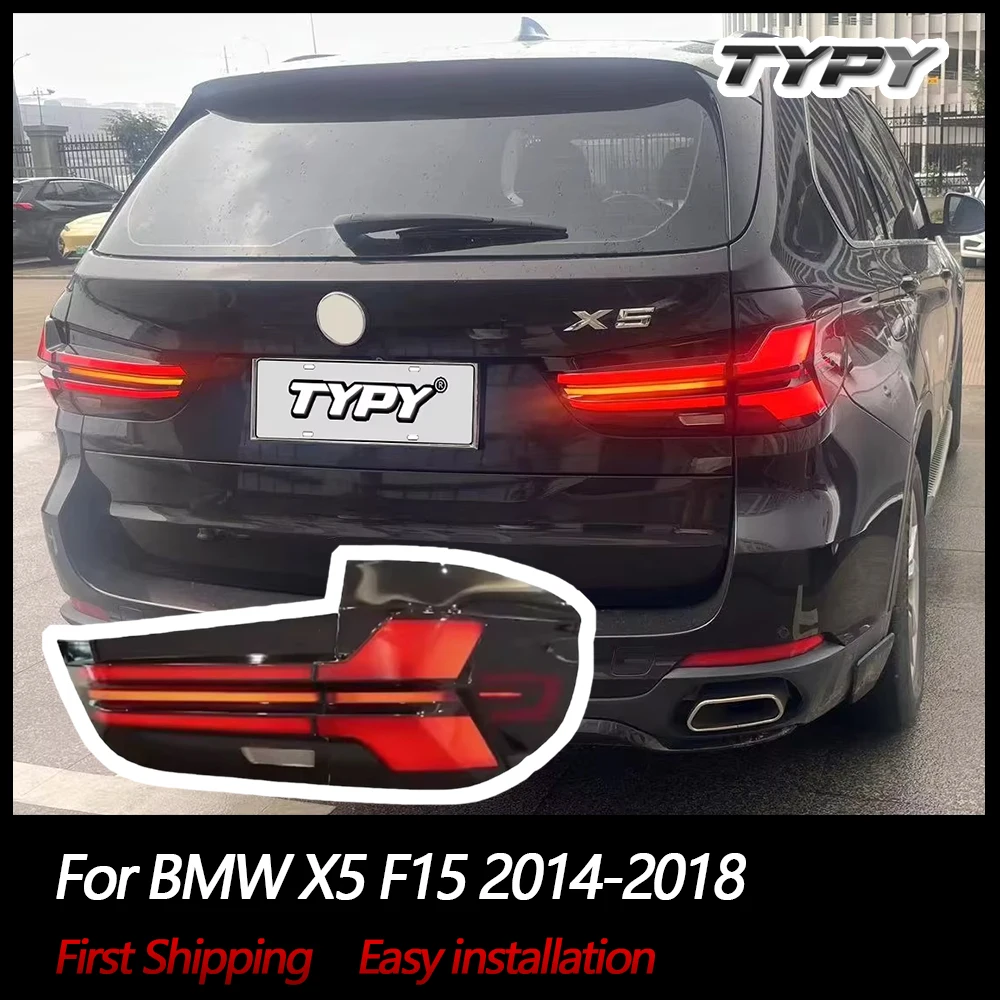 

TYPY Автомобильные фары для BMW X5 F15 2014-2018 Светодиодные автомобильные задние фонари Дневные ходовые огни Plug And Play Автомобильные аксессуары