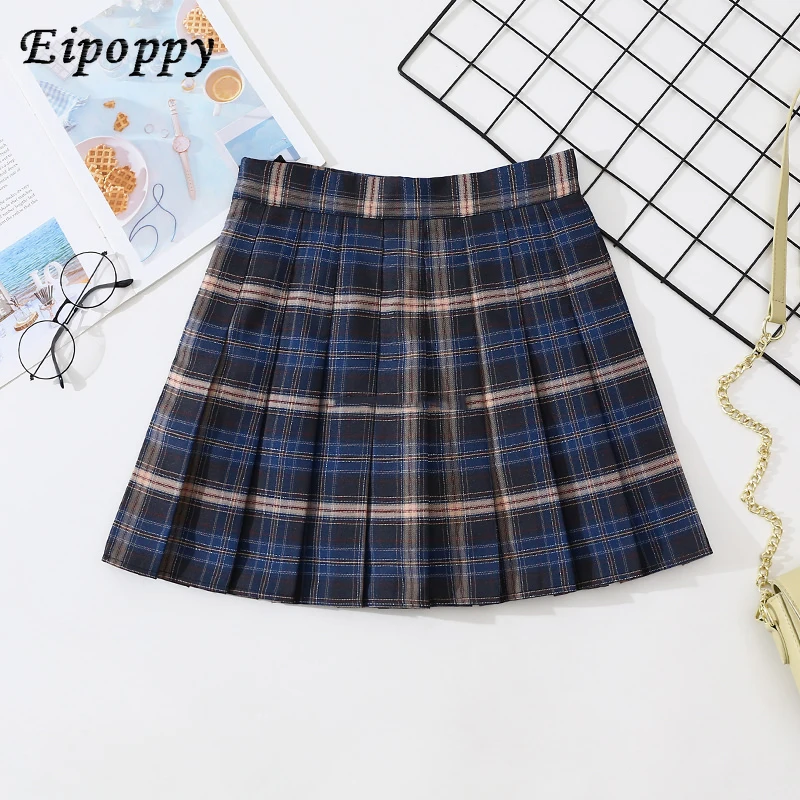 Rokken Dames Hoge taille gepluide ROK Harajuku Preppy Stijl vrokken MINI MODULE chique Dame meisjes dans korte ROK