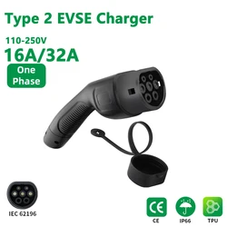 EVMBO Type 2 Female EV Charger Plug IEC 62196-2 Convertor 16A/32A for Electric Car Vehicle Charging Station