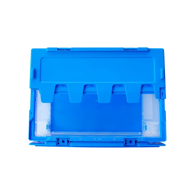 투명 플라스틱 장난감 보관함 다용도 접이식 상자 뚜껑 포함